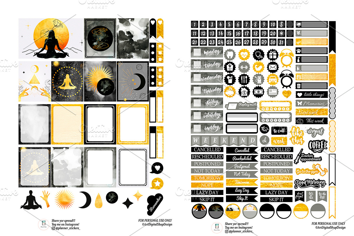 Erin Condren VERTICAL stickers, a Design Template by DigitalDesignAI (Photo 2 of 4)