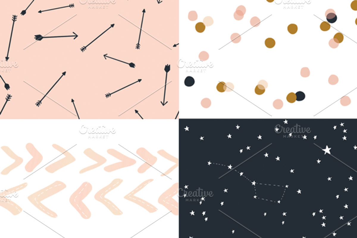 Arrows & Stars - Patterns preview 2