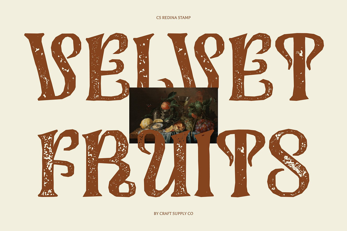 CS Redina Stamp, a Serif Font by Craft Supply Co. (Photo 5 of 8)