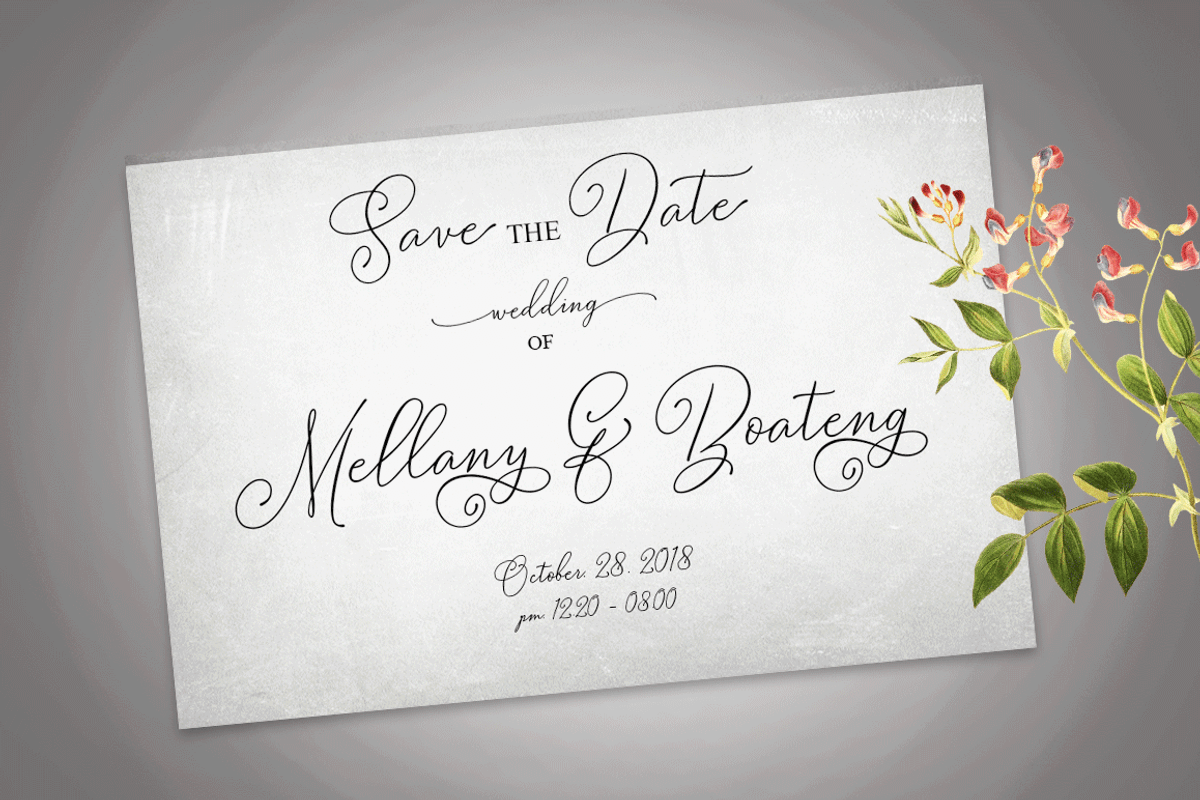 Bettylavia//Wedding Font preview 3