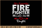Firefighter Calls Me Daughter SVG, an Illustration by Handy Arts Studio (Thumbnail 1 of 3)