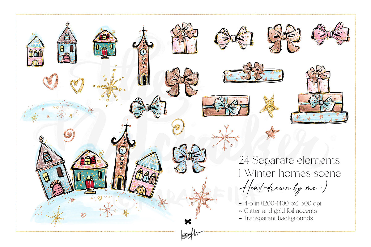 Nutcracker Christmas Magic Clipart, a Seasonal Illustration by KaramfilaS (Photo 5 of 8)