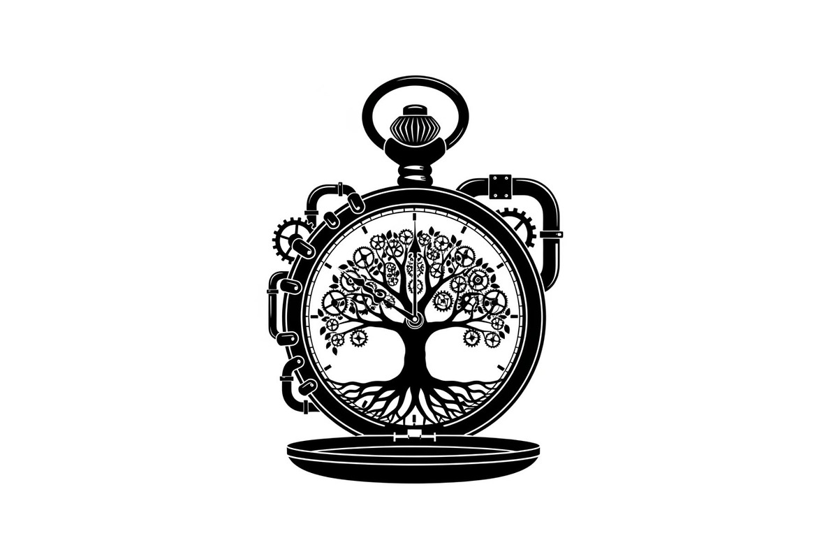 Steampunk Tree of Life Symbol Bundle, an Illustration by yasushie (Photo 5 of 31)