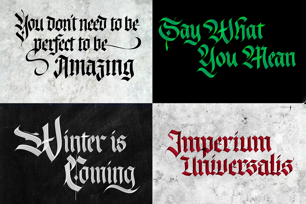 Calligraphy Procreate Brushes, a Brush Add-On by ZenLettering (Photo 14 of 16)