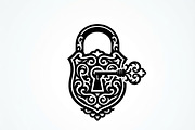 60 Ornate Key and Lock Silhouette, a Technology Illustration by Amazin_art (Thumbnail 19 of 21)