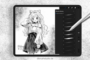Procreate Manga Cross Hatching, a Brush Add-On by DiBrush Studio (Thumbnail 4 of 5)