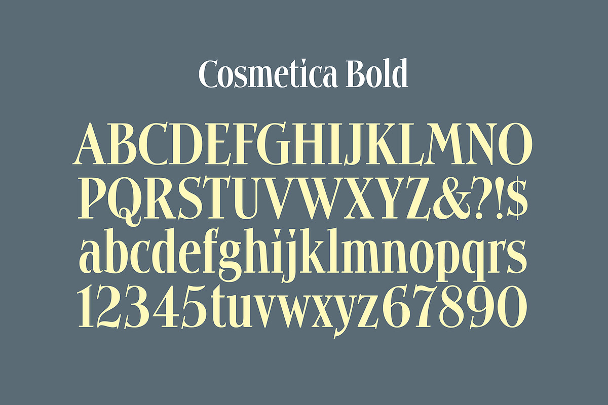 Cosmetica Font, a Serif Font by Mysterylab Designs (Photo 3 of 14)