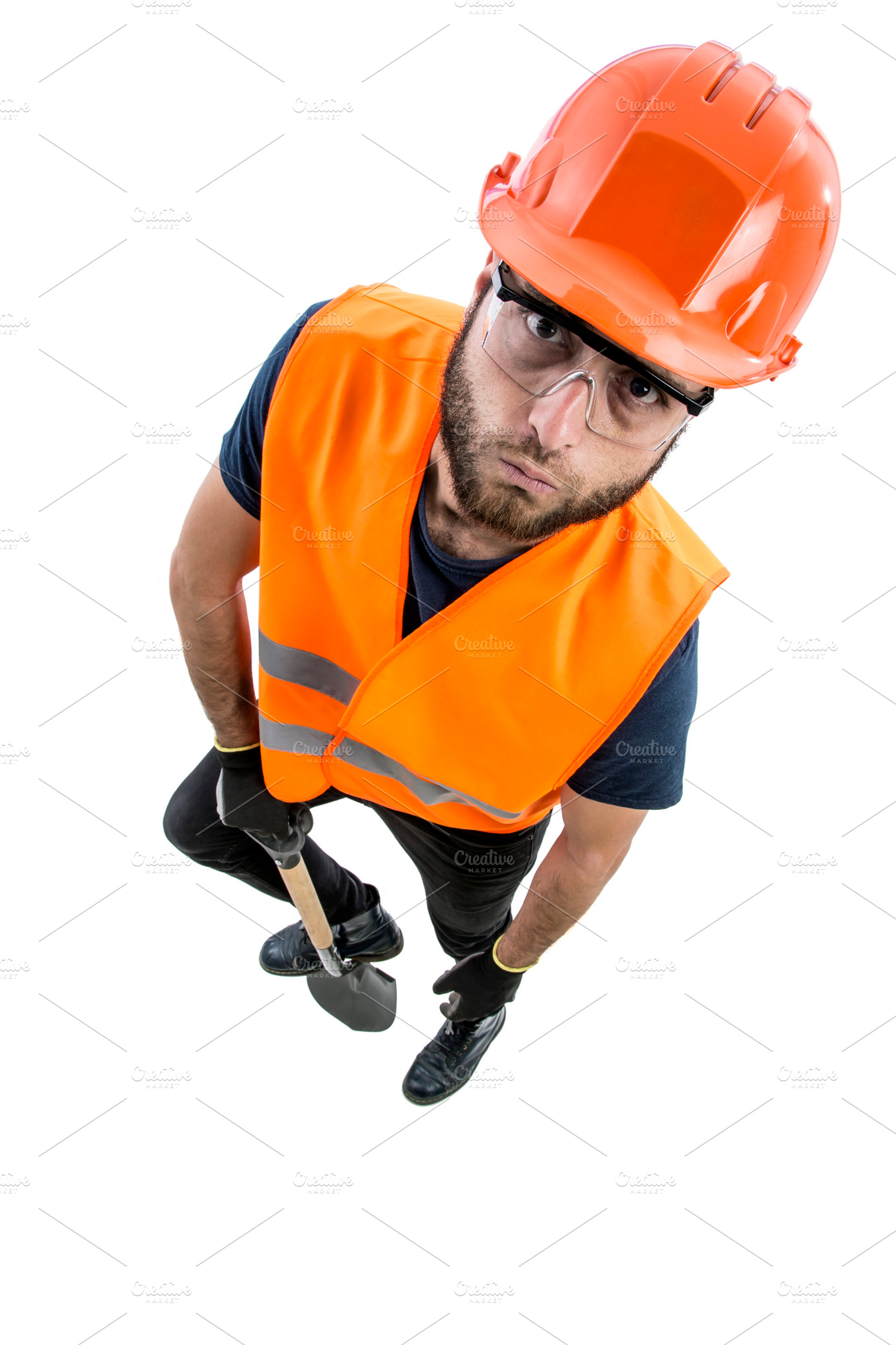 Image of worker man stock photo containing worker and construction, a Person Photo by Mexico stock images