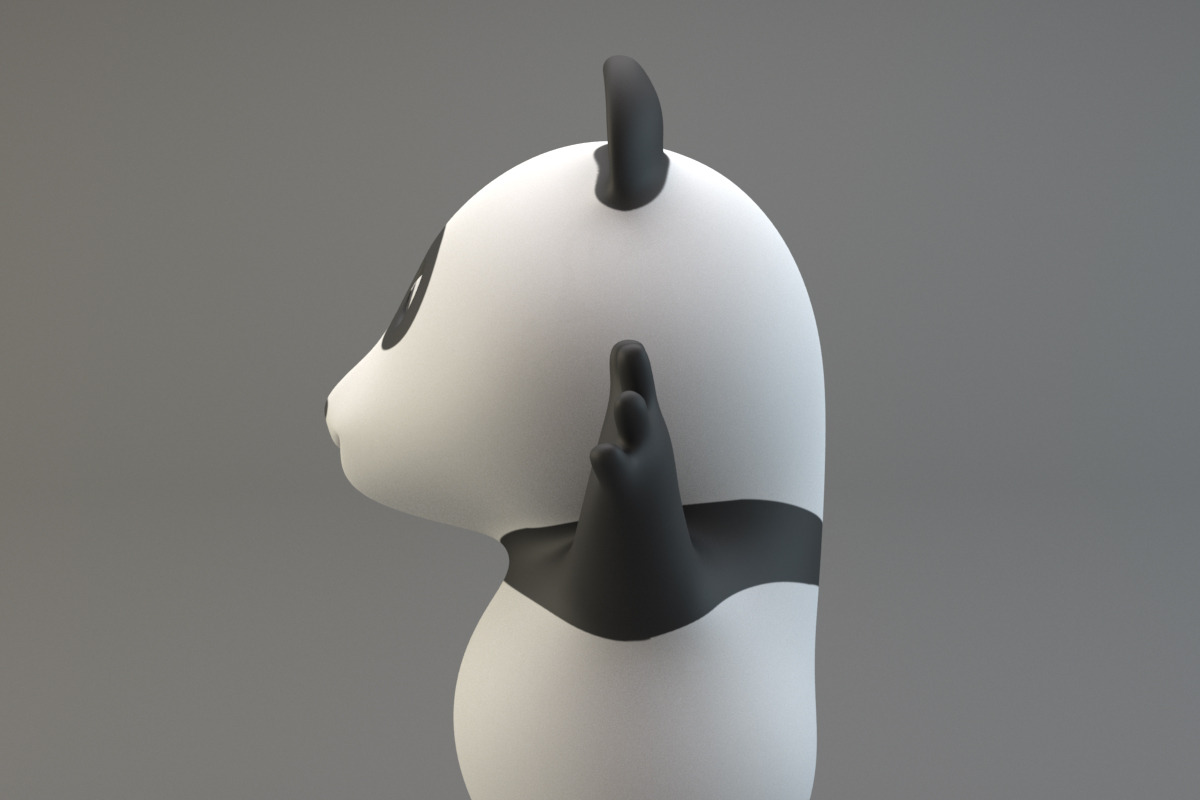 Cartoon Panda, an Animal 3D Model by XYZ Space (Photo 4 of 6)