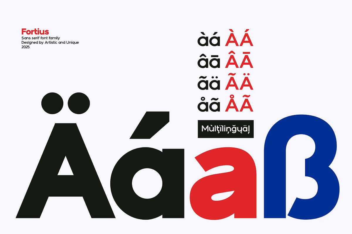 Fortius - Sans serif font family, a Sans Serif Font by Artistic & Unique (Photo 3 of 15)