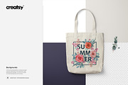 Los Angeles Apparel Tote Bag Mockup, a Merchandise Mockup by creatsy5 (Thumbnail 10 of 11)