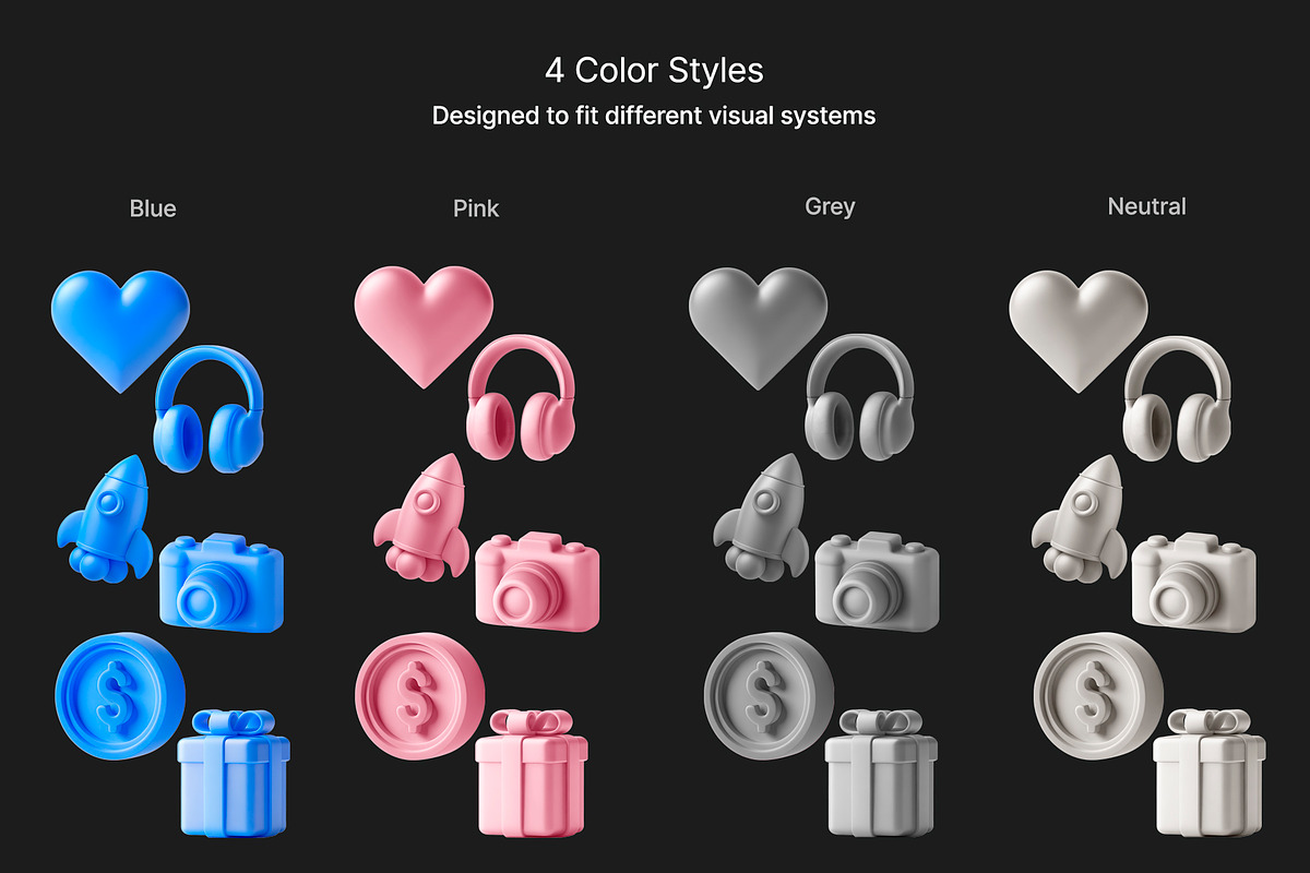 Modern 3D Icons Set, an Icon by GraphicWave (Photo 3 of 4)