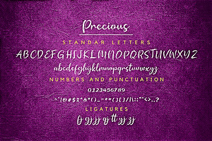 Precious Font Script