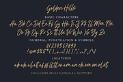 Golden Hills - Handwritten Script, a Script Font by MJB Letters (Thumbnail 10 of 10)