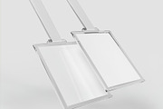 3d Two Hanging ID Cards Mockup, a Product Mockup by The Rose Project (Thumbnail 3 of 3)