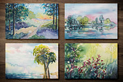 Hand Painted Watercolor Landscapes 1, a Texture Graphic by Design Panoply (Thumbnail 8 of 9)