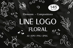Line Logo floral