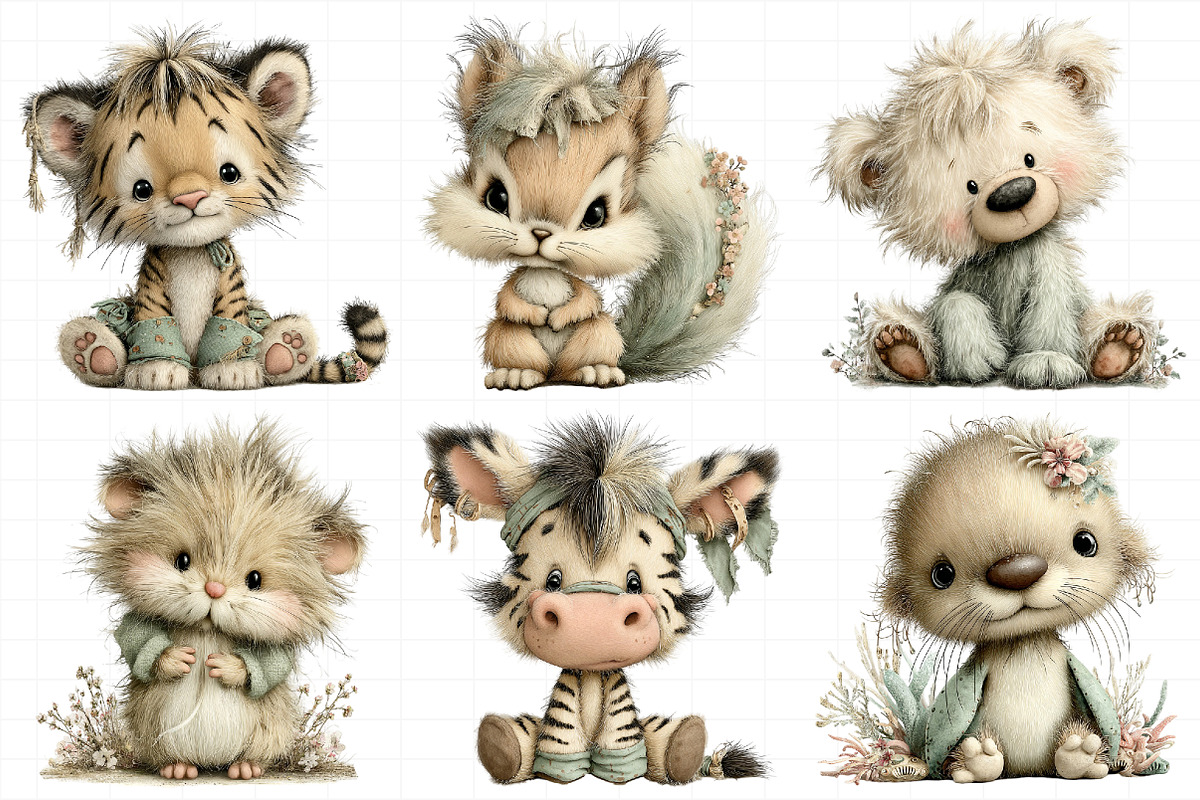 Whimsical Nursery Animals Clipart, an Illustration by Daily.Designs (Photo 5 of 8)