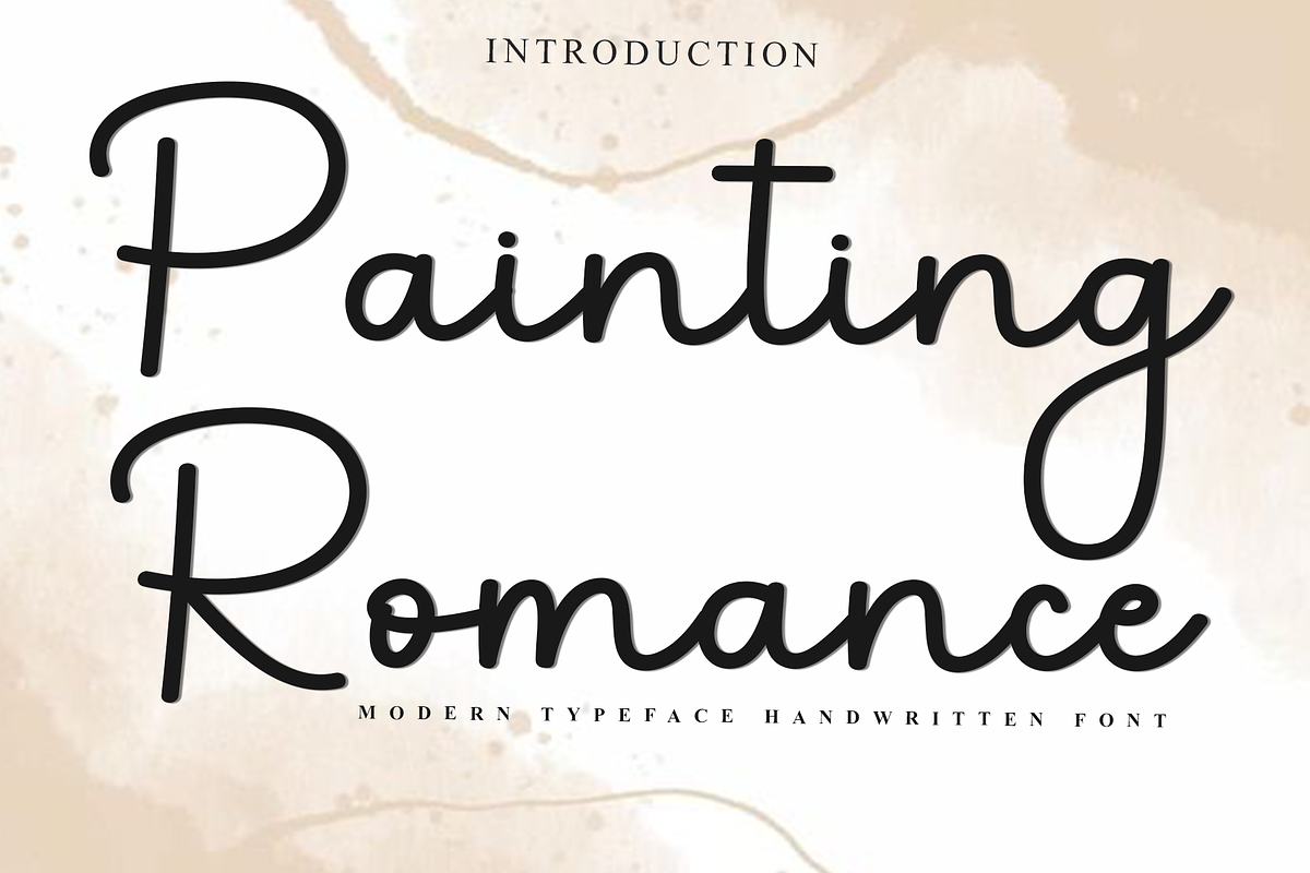 Painting Romance, a Handwritten Font by FreshTypeINK (Photo 1 of 8)