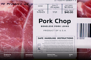 Pork Chop - Squared Sans Font Family