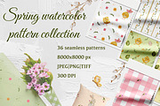 Pastel Floral & Spring Digital Paper, a Pattern Graphic by ZabolotnaArt (Thumbnail 1 of 8)