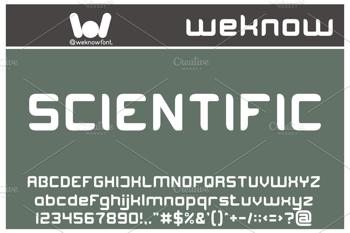 Research and Development font, a Sans Serif Font by weknow (Photo 3 of 5)