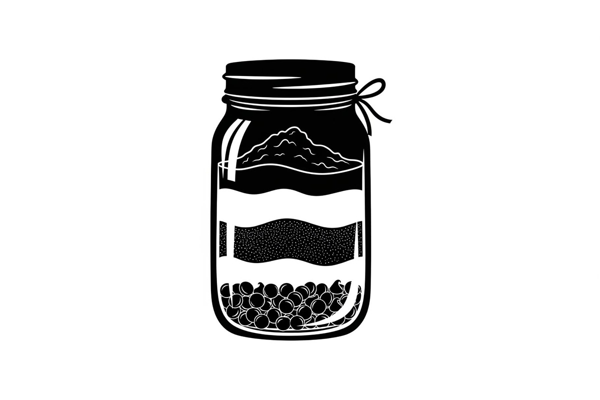 Layered Mason Jar Ingredients Bundle, an Illustration by yasushie (Photo 7 of 31)