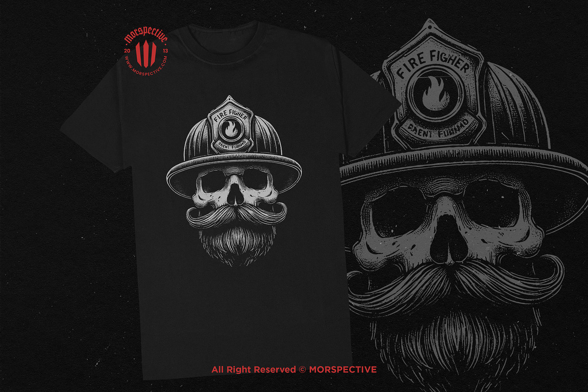 10 Bundle Dark Art Skull Fire Force, an Illustration by Morspective (Photo 2 of 7)