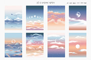 Landscape creator. Foggy sunrise, an Object Graphic by Julie&Taily (Thumbnail 3 of 30)