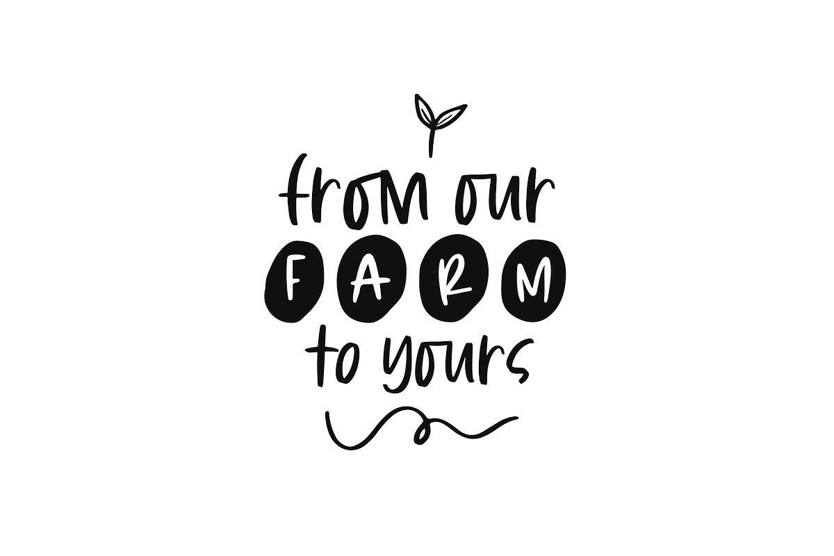 Farmland Fresh Duo and Doodles Font preview 3