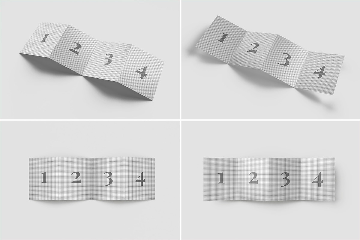 4 Fold US Letter Brochure Mockup, an Advertising Mockup by Illusiongraphic (Photo 11 of 20)