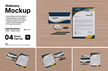 Stationery Mockup Bundle Set