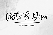 Vista La Diva, a Script Font by Sronstudio (Thumbnail 1 of 9)