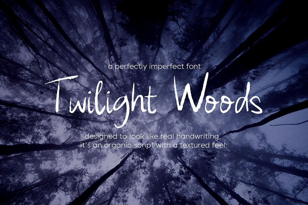 Twilight Woods Handwritten Font, a Handwritten Font by mpllano14 (Photo 7 of 7)