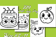 Cute Kawaii Food Coloring Book, an Animal Illustration by Design Zone (Thumbnail 5 of 7)