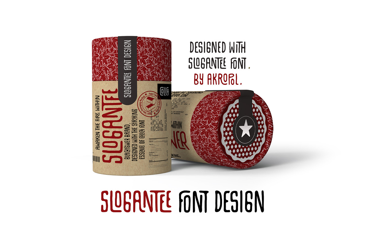 SloganTee Uppercase Font, a Font by akropol (Photo 3 of 3)