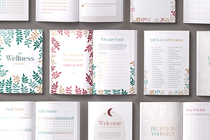 Wellness Journal Canva & Printable