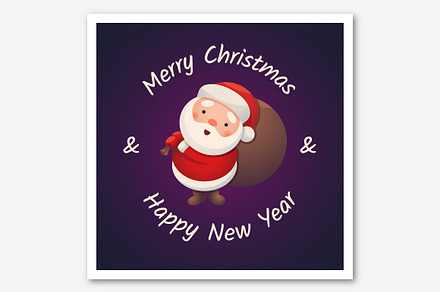 Santa Claus Greeting Card, a Card Template by Greeek