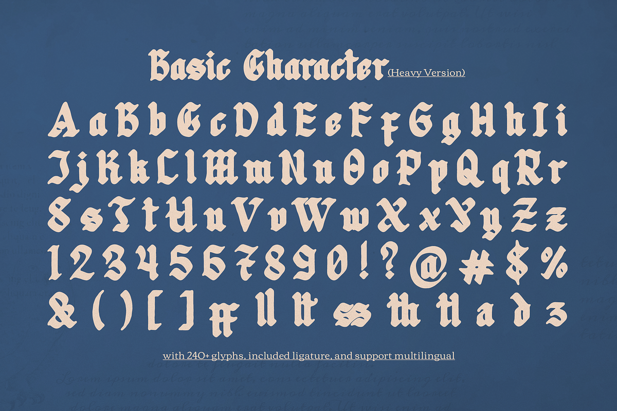 Candlix | Blackletter Typeface, a Blackletter Font by Denustudios (Photo 10 of 12)