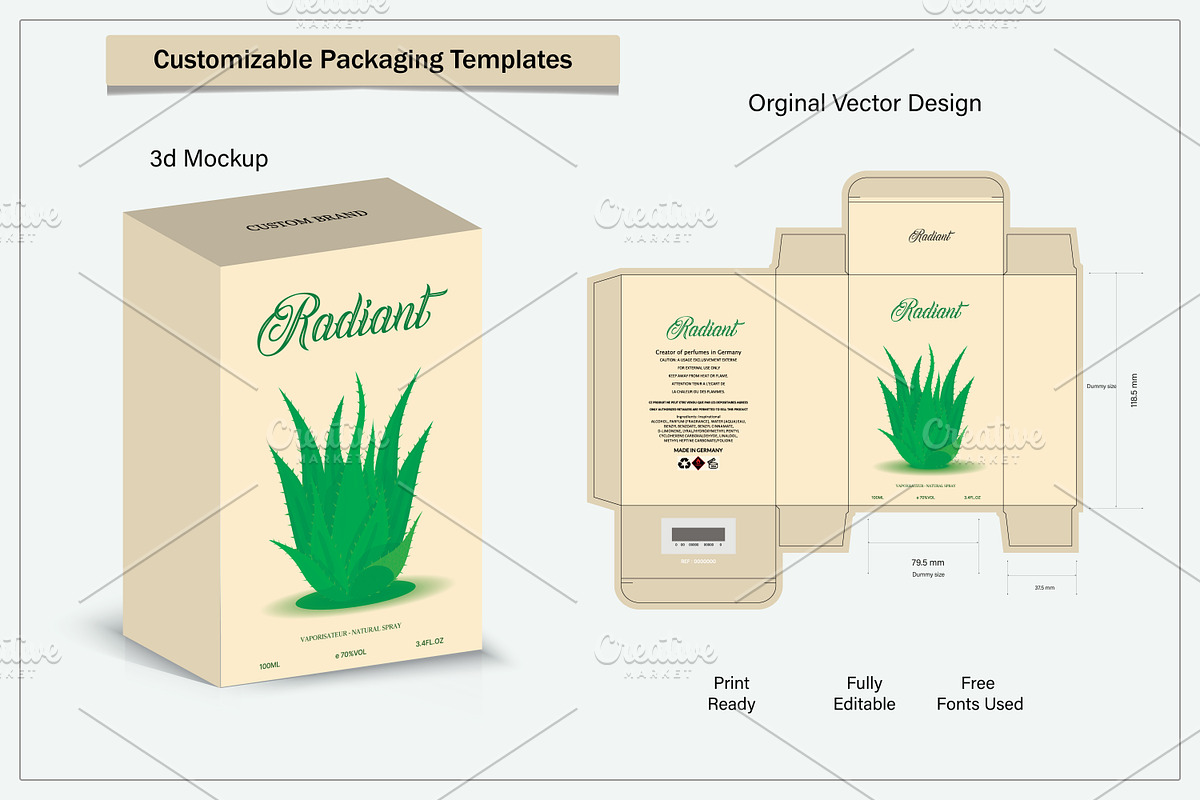 box design with 3d mockup, a Packaging Mockup by sumonuix (Photo 1 of 2)