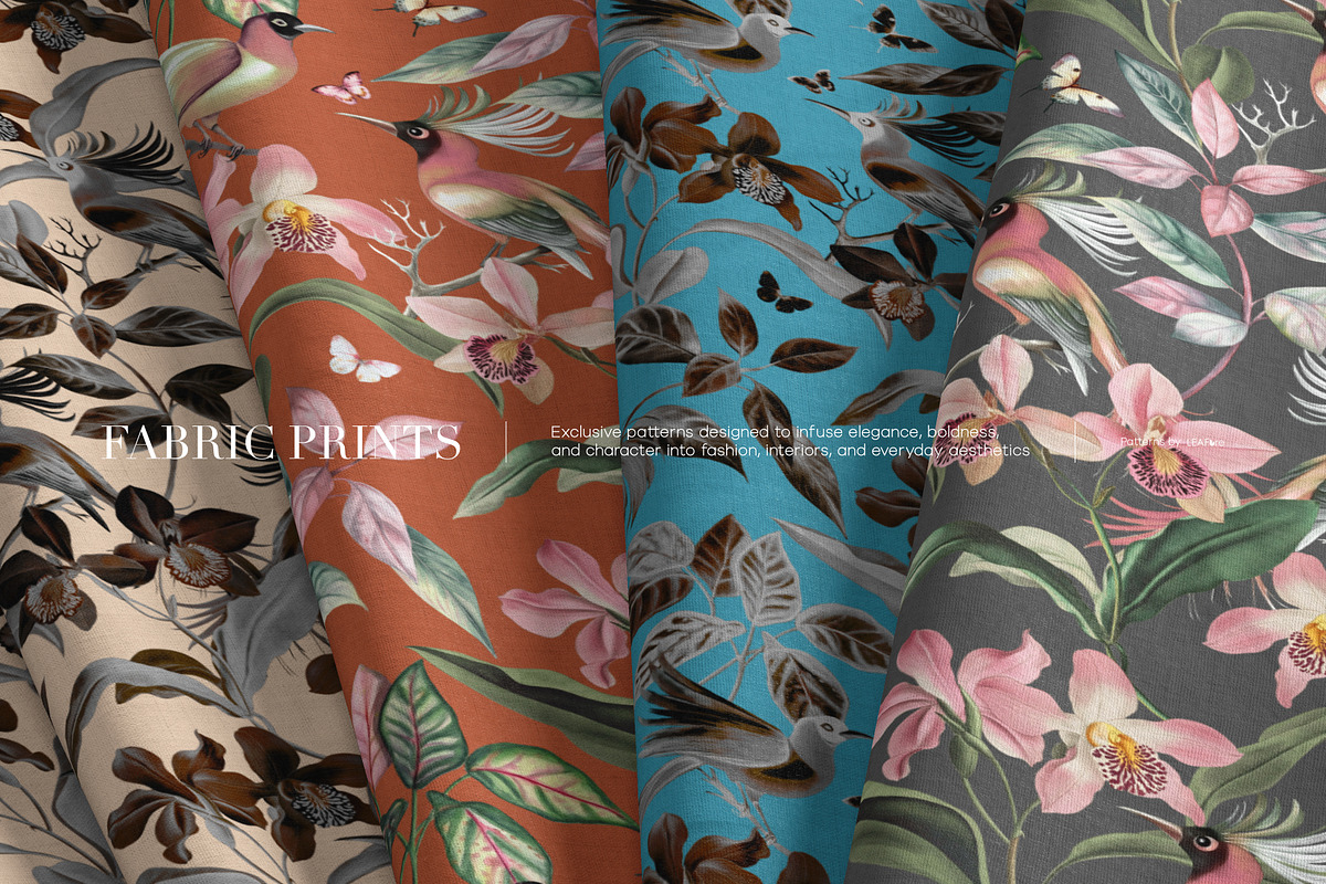 Elori Exotic Watercolor Patterns, a Pattern Graphic by LEAFure (Photo 10 of 10)