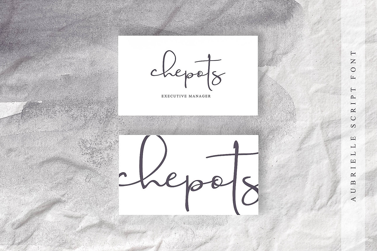 Aubrielle Script Font preview 4