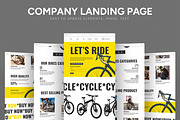 Bike Landing Page, an UI Kit Template by CreativeShaper (Thumbnail 1 of 6)