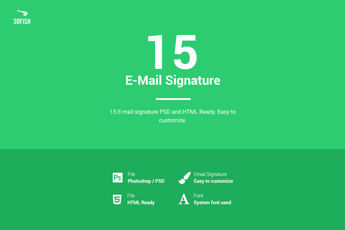 15 E-Mail Signature, a Templates & Theme by thirtyfish (Photo 1 of 3)