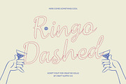 CS Ringo Dashed, a Script Font by Craft Supply Co. (Thumbnail 1 of 8)