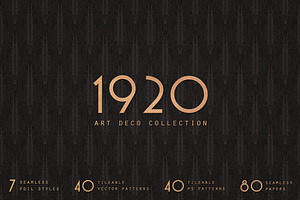 1920 Art Deco Seamless Patterns