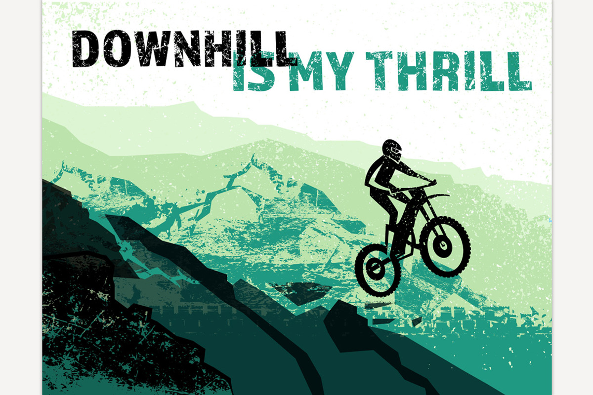 Downhill is my thrill. Landscape, a Sport Illustration by Anna's Shop