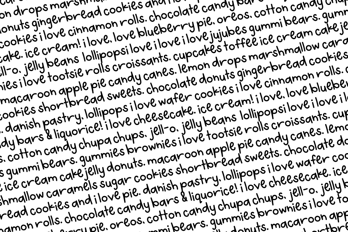 Baker's Dozen Font, a Handwritten Font by Miss Tiina (Photo 4 of 5)