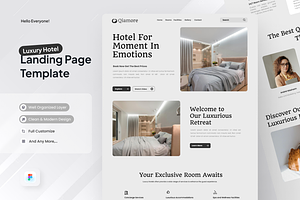 Qiamore - Luxury Hotel Landing Page