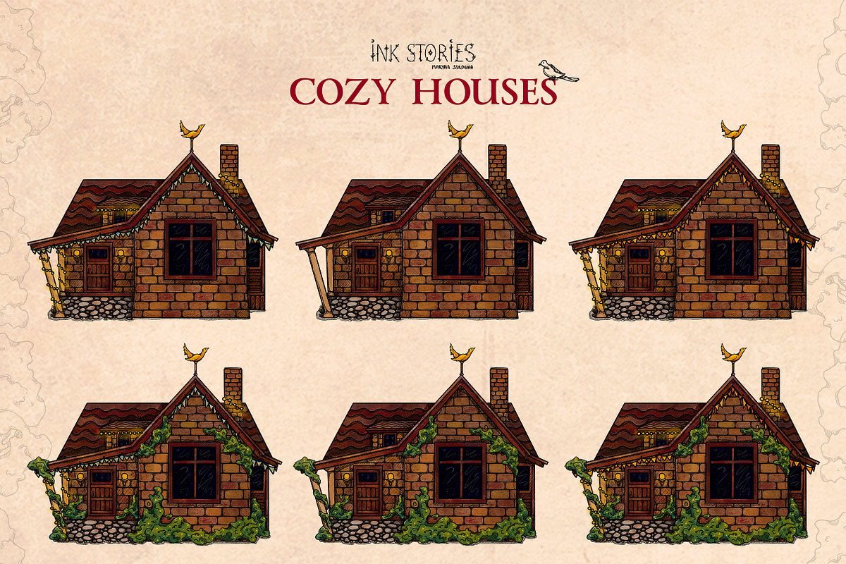 Cozy Houses, an Object Illustration by Ink Stories (Photo 3 of 22)